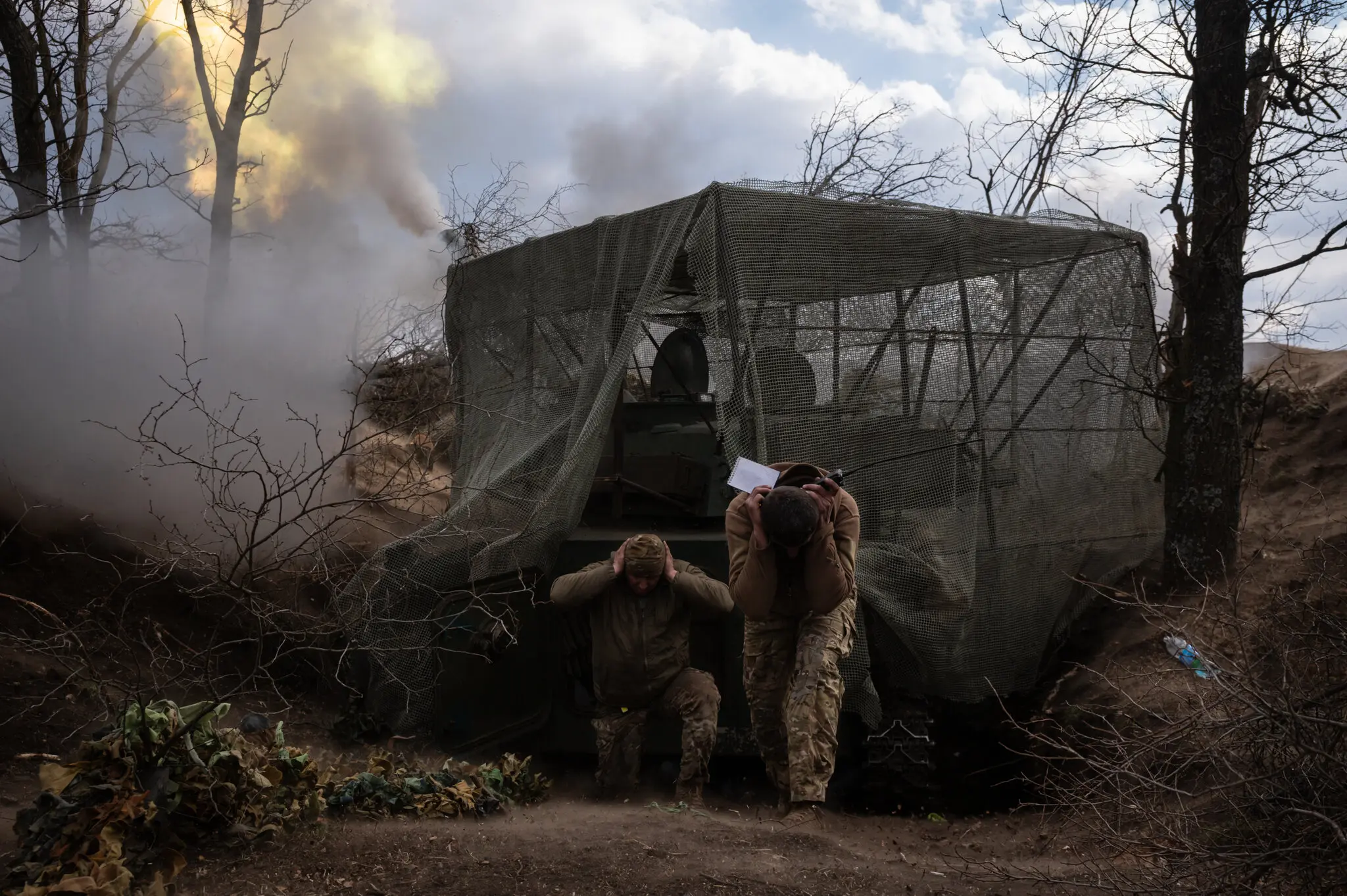 Минулого місяця солдати обстріляли російські цілі на сході України з артилерії.
